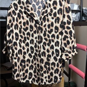 Leopard Print Blouse
